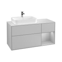 Тумба под раковину Villeroy & Boch Finion 1200х501 мм F401GJGJ светло-серый/светло-серый
