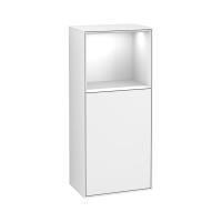 Тумба Villeroy & Boch Finion 418х270х936 мм петли справа F510MTMT белый матовый/белый матовый