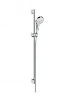 Душевой гарнитур Hansgrohe Croma Select S 1jet со штангой 90 см 26574400 белый/хром