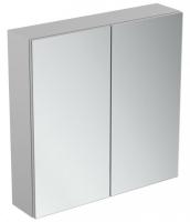 Зеркальный шкаф Ideal Standard Mirror&light 700х700 мм T3439AL алюминий