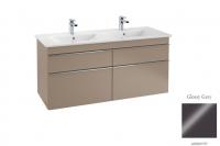 Тумба под раковину Villeroy & Boch Venticello 1253х502 мм A93001FP серый глянцевый
