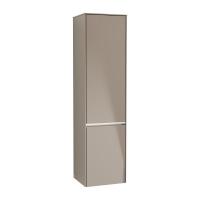 Пенал Villeroy & Boch Collaro 404х349х1538 мм петли слева, с подсветкой C033L0VG трюфель серый