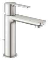 Смеситель для раковины Grohe Lineare New S-Size донный клапан 32 114 DC1 суперсталь матовый