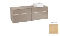 Тумба под раковину Villeroy & Boch Collaro 1600х500 мм с подсветкой C051L0VJ северный дуб