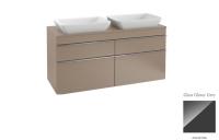 Тумба под раковину Villeroy & Boch Venticello 1257х502 мм A94401RA серое стекло