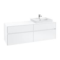 Тумба под раковину Villeroy & Boch Collaro 1600х500 мм C02300MS белый матовый
