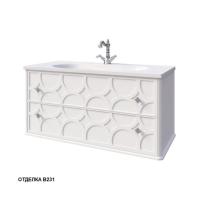 Тумба под раковину Caprigo Caprice 100 1002х448 мм (2 ящика) 25114 B231 белый