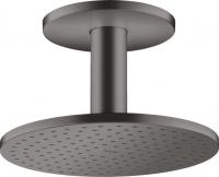 Верхний душ Axor ShowerSolutions 250 1jet с потолочным подсоединением 35286340 шлифованный чёрный хром
