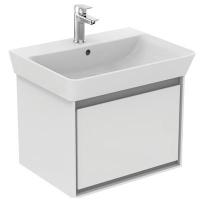 Тумба под раковину Ideal Standard Connect Air 530х409 мм E0846KN белый глянец/светло-серый матовый