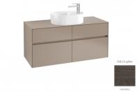 Тумба под раковину Villeroy & Boch Collaro 1200х500 мм C05700FQ дуб графитовый