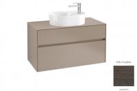Тумба под раковину Villeroy & Boch Collaro 1000х500 мм C05400FQ дуб графитовый