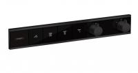 Термостат Hansgrohe RainSelect (внешняя часть для 4 потребителей) 15382670 матовый чёрный