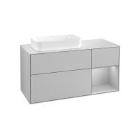 Тумба под раковину Villeroy & Boch Finion 1200х501 мм F691GJGJ светло-серый/светло-серый