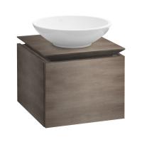 Тумба под раковину Villeroy & Boch Legato 600х500 мм B56700FQ дуб графитовый