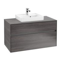 Тумба под раковину Villeroy & Boch Collaro 1000х500 мм C01600FQ дуб графитовый