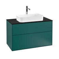Тумба под раковину Villeroy & Boch Finion 1000х501 мм F23200GS кедр/чёрный