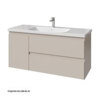 Тумба под раковину Caprigo Forte 120 1164х446 мм (2 ящика, 1 дверь слева) эмаль 36117L EML 052 светло-кофейный