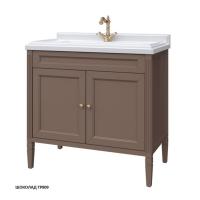 Тумба под раковину Caprigo Albion Concept 90 886х498 мм (2 двери) 34013 UV TP809 шоколад