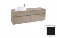 Тумба под раковину Villeroy & Boch Collaro 1600х500 мм C06600PD чёрный матовый