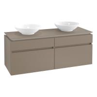 Тумба под раковину Villeroy & Boch Legato 1400х500 мм B66900VG трюфель серый