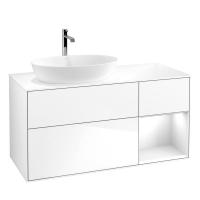 Тумба под раковину Villeroy & Boch Finion 1200х501 мм F811GFGF белый глянцевый/белый глянцевый