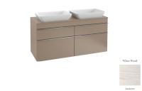 Тумба под раковину Villeroy & Boch Venticello 1257х502 мм A94401E8 белое дерево