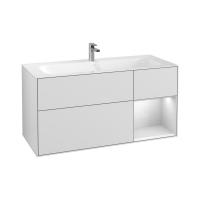 Тумба под раковину Villeroy & Boch Finion 1196х498 мм F070GFGF белый глянцевый/белый глянцевый