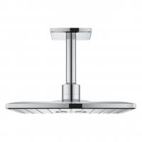 Верхний душ Grohe Rainshower SmartActive 310 Cube (потолочный кронштейн 142 мм, 2 режим струи) 26 481 000 хром