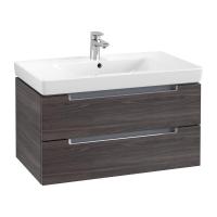 Тумба под раковину Villeroy & Boch Subway 2.0 787х449 мм A68910FQ дуб графитовый
