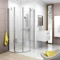 Душевой угол Ravak Chrome CSKK4-80 80х80 3Q140100Z1 белый/прозрачный
