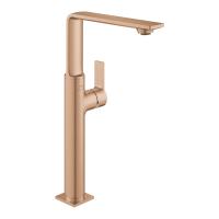 Смеситель для раковины Grohe Allure XL-Size высокий поворотный излив, донный клапан 23 403 DL1 тёплый закат матовый