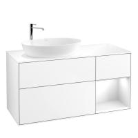 Тумба под раковину Villeroy & Boch Finion 1200х501 мм F931MTMT белый матовый/белый матовый