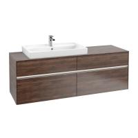 Тумба под раковину Villeroy & Boch Collaro 1600х500 мм с подсветкой C026L0VH аризонский дуб