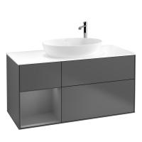 Тумба под раковину Villeroy & Boch Finion 1200х501 мм F941GKGK матовый антрацит/матовый антрацит