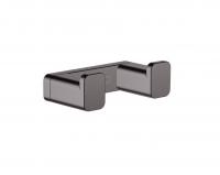 Крючок двойной Hansgrohe AddStoris 41755340 шлифованный чёрный хром