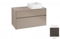 Тумба под раковину Villeroy & Boch Collaro 1000х500 мм C04000FQ дуб графитовый