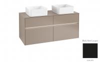 Тумба под раковину Villeroy & Boch Collaro 1200х500 мм с подсветкой C044L0PD чёрный матовый