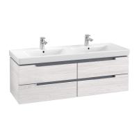 Тумба под раковину Villeroy & Boch Subway 2.0 1287х449 мм A69210E8 белое дерево