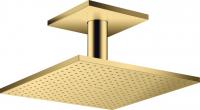 Верхний душ Axor ShowerSolutions 300 1jet с потолочным подсоединением 35316990 полированное золото