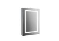 Зеркальный шкаф Aquatek 500х700х133 мм петли слева AQ7504-MLC алюминий