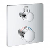 Термостат Grohe Grohtherm (внешняя часть для 2 потребителей) 24 080 000 хром