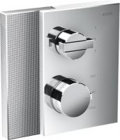 Термостат Axor Edge (внешняя часть для 2 потребителей) с алмазной огранкой 46761000 хром
