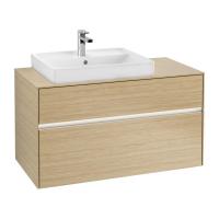 Тумба под раковину Villeroy & Boch Collaro 1000х500 мм с подсветкой C017L0VJ северный дуб