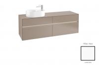 Тумба под раковину Villeroy & Boch Collaro 1600х500 мм с подсветкой C066L0MS белый матовый