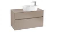 Тумба под раковину Villeroy & Boch Collaro 1000х500 мм C05600VG трюфель серый