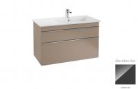 Тумба под раковину Villeroy & Boch Venticello R 953х502 мм A928 01 RA серое стекло