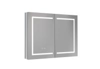 Зеркальный шкаф Aquatek 900х700х133 мм AQ7904-MLC алюминий