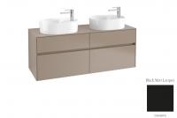 Тумба под раковину Villeroy & Boch Collaro 1400х500 мм C06400PD чёрный матовый