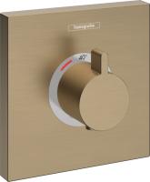 Термостат Hansgrohe ShowerSelect Highflow (внешняя часть) 15760140 шлифованная бронза