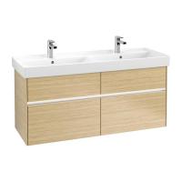 Тумба под раковину Villeroy & Boch Collaro 1254х444 мм с подсветкой C013L0VJ северный дуб